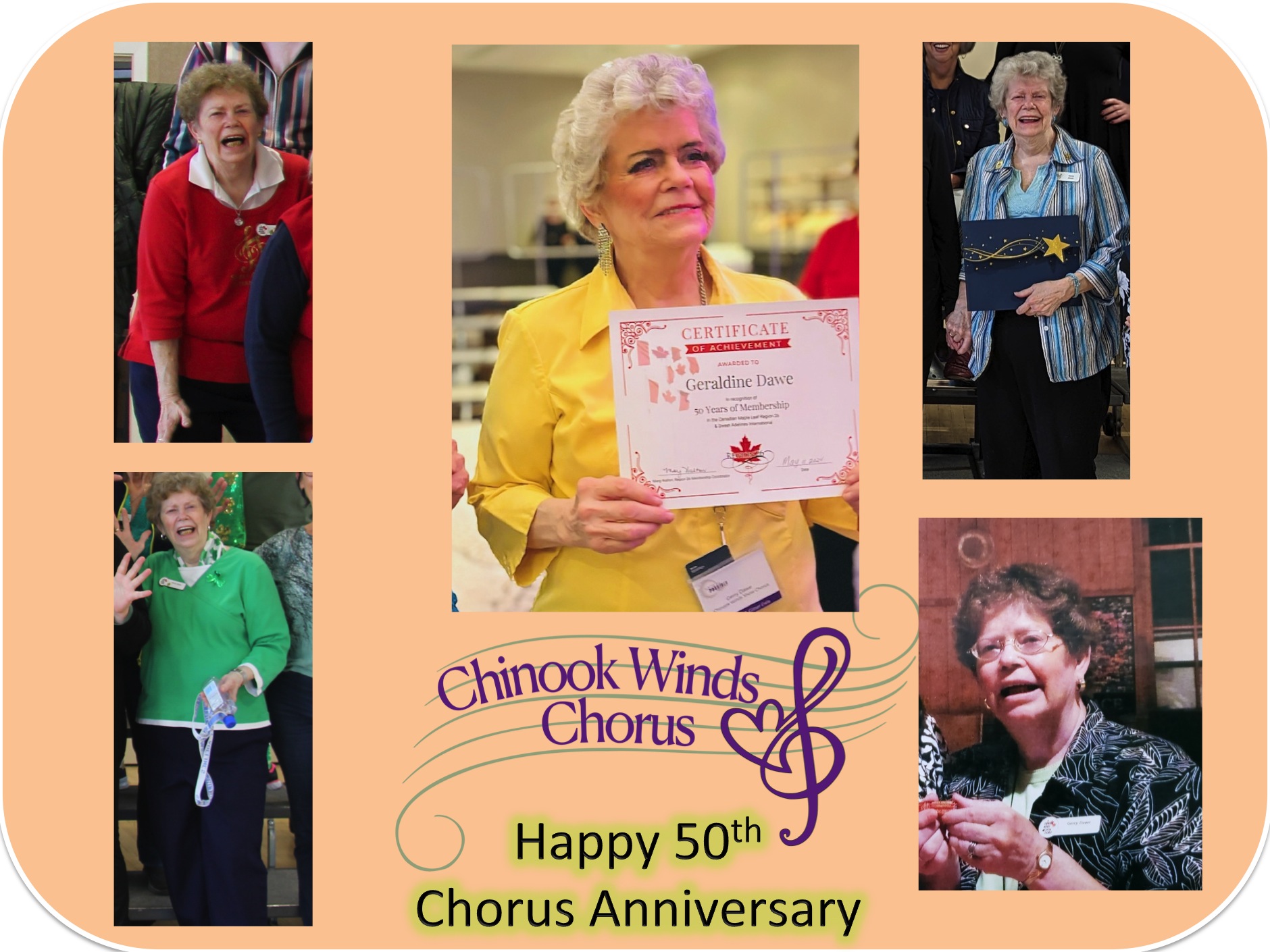 Happy 50th Chorus Anniversary - Gerry 2024